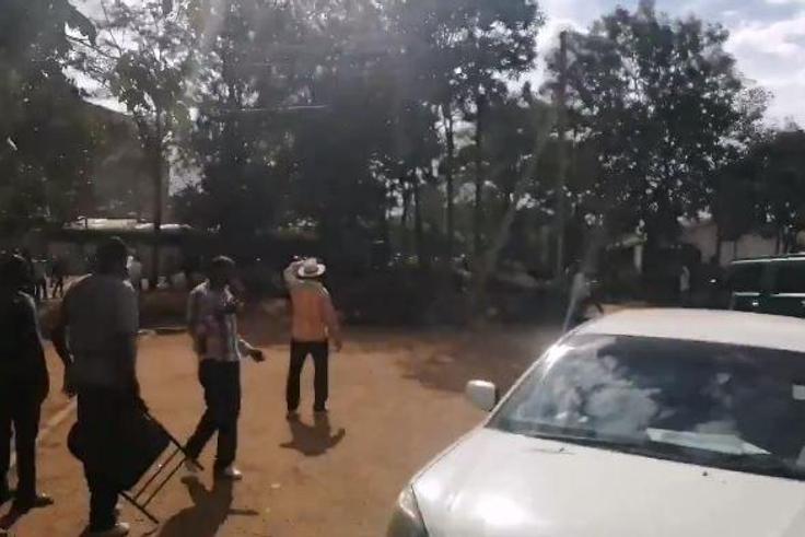 Chaos, gunshots as Jubilee candidate McDonald Mariga is chased out of Ayany polling station during Kibra by-election