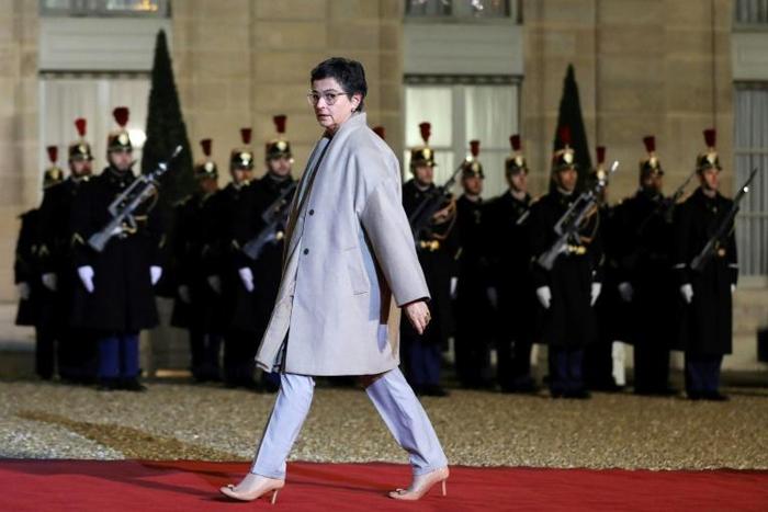 Arancha Gonzalez, seen here in November arriving for a dinner at the Paris Peace Forum has been named Spain's new foreign minister