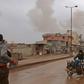 Some of the last remaining residents of the rebel-held town of Atareb flee as Syrian government forces draw ever closer in their offensive against the last major rebel pocket of Idlib