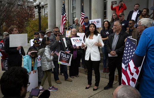 Fueled by Clinton Feud, Gabbard's Long-Shot Campaign Chugs Along