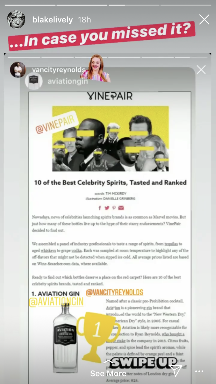 Blake Lively Trolled Ryan Reynolds After Bragging