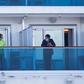 Passengers are asked to keep their distance from each other