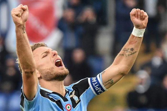 Lazio's Italian forward Ciro Immobile has scored 23 goals this season.