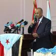 The leader of Yemen's southern separatists, Aidarous al-Zoubeidi, routinely speaks in front of the flag of the formerly independent south but says for now he is ready to hold off on independence for the sake of partnership and democracy
