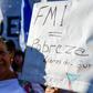 About 6,000 people in front of Congress protested in opposition to the IMF