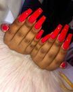 Ruby red nails for Valentine's (Pinterest)