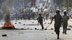 Violent protests broke out in Garissa