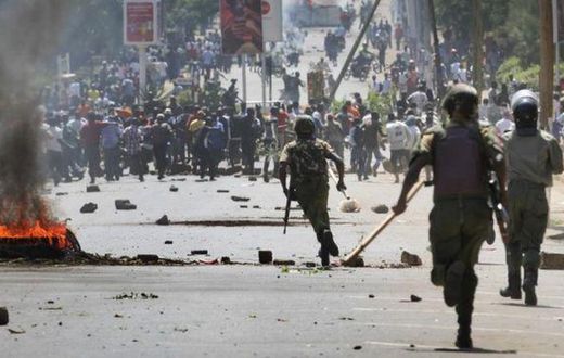 Violent protests broke out in Garissa