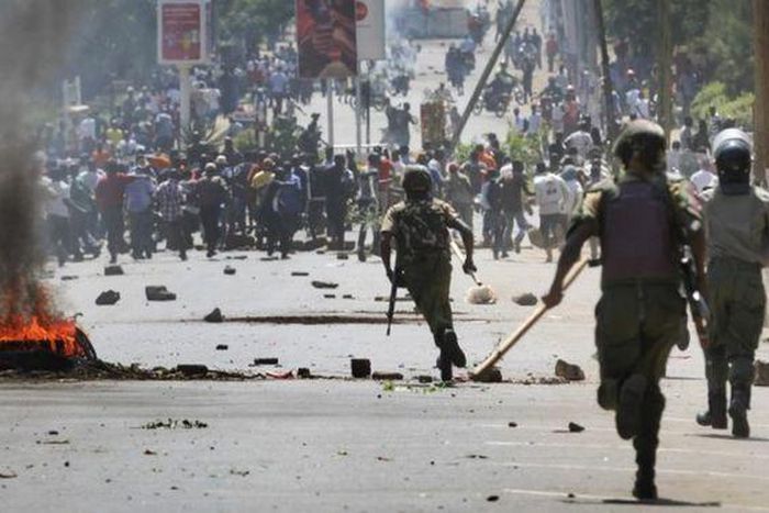Violent protests broke out in Garissa