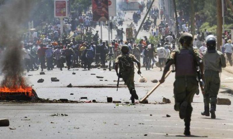 Violent protests broke out in Garissa