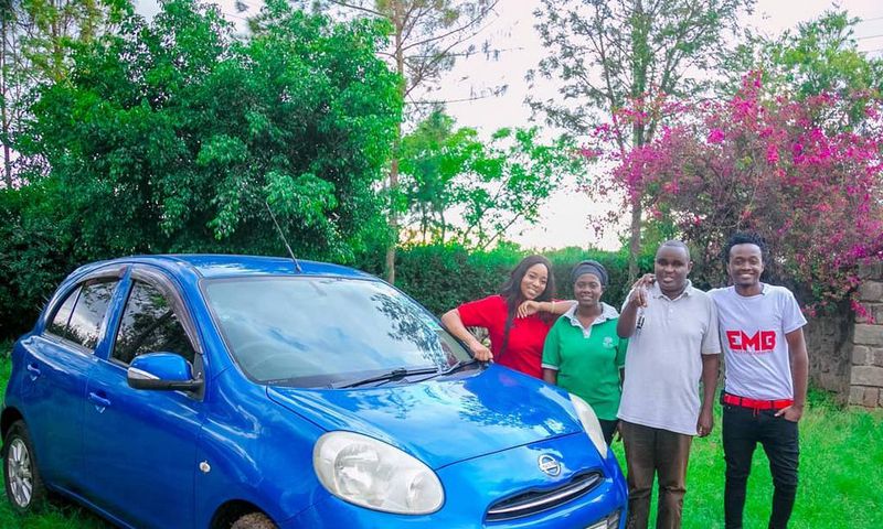 Bahati reveals unknown details behind the Car gift he handed to singer Denno, reveals three people who helped him buy the car