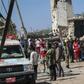 Somali soldiers secure the scene after a car bombing that killed at least 79 people in Mogadishu on December 28, 2019