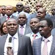 File image of Kikuyu MP Kimani Ichung’wa (centre) flanked by other MPs allied to the Tangatanga outfit