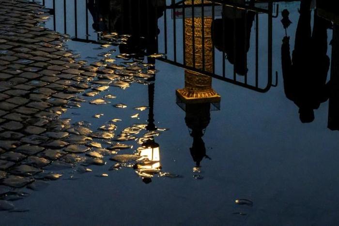 Much of Italy was hit heavy rains on Tuesday