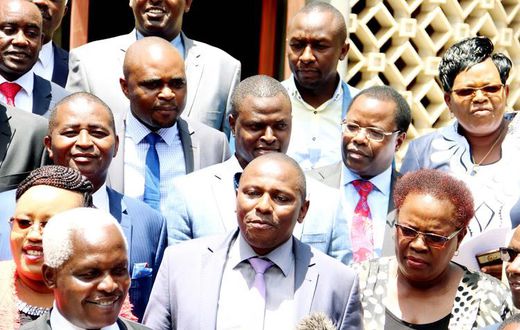 File image of MPs allied to the Tangatanga faction of Jubilee that have openly declared support for DP Ruto in 2022