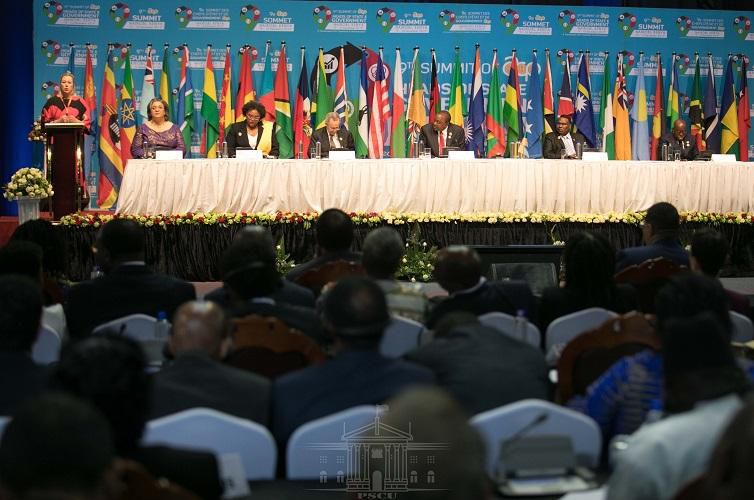 President Uhuru Kenyatta during ACP summit at KICC