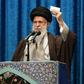 Iran's Supreme Leader Ayatollah Ali Khamenei delivers a sermon during Friday prayers in Tehran