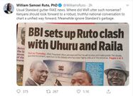 Angry DP Ruto urges Kenyans to ignore the Standard after this happened