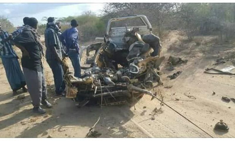 File image of the scene where an IED exploded