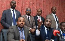 Nairobi MPs led by Senator Johnson Sakaja at a press conference on Thursday in which they accused governor Sonko of mismanaging the county