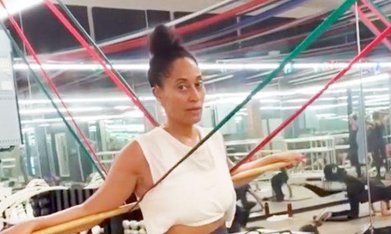 Tracee Ellis Ross Looks So Toned In Sweaty Video