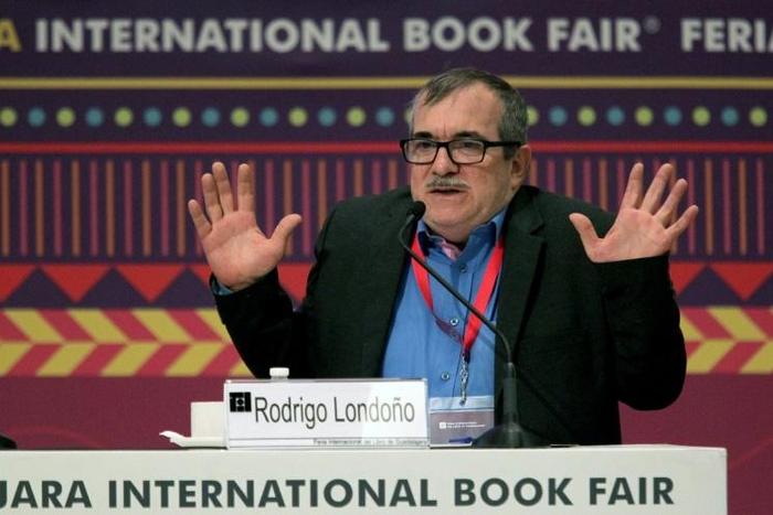 Former FARC guerrilla leader Rodrigo Londono was targeted by other former guerrilla leaders who broke with the peace deal that has seen them take up civilian life