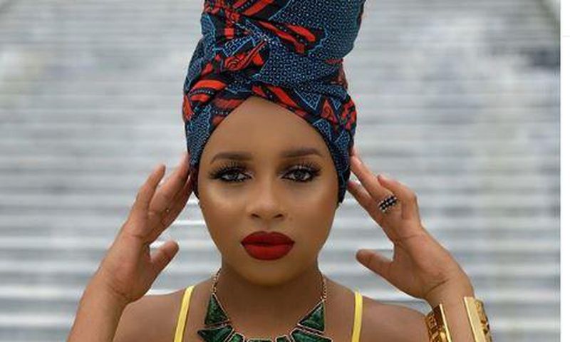 Tanzanian singer Nandy Mourning the death of her step-father called Frank Mfinanga.