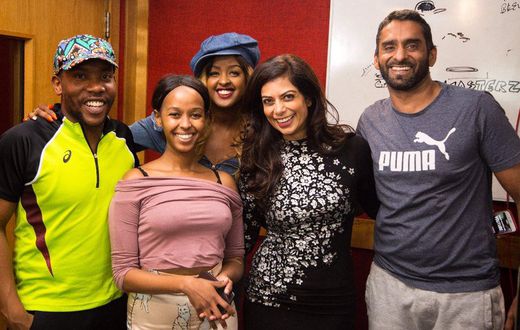 Amina Abdi Rabar and Fareed Khimani hosts 1st Radio Marathon in Africa
