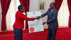 Treasury CS Ukur Yattani receives title deed to controversial Kiambu Institute of Science and Technology (KIST) land in Kiambu