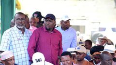 Moses Kuria and Kipchumba Murkomen missed seats at the BBI rally in Meru