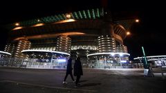 'Surreal atmosphere': Inter Milan's Europa League game against Ludogorets was played behind closed doors at the San Siro Stadium