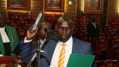 Kamukunji MP Yusuf Hassan gets emotional as Kibra MP-elect Imran Okoth takes oath