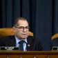 House Judiciary Committee Chairman Jerry Nadler (L) and Doug Collins, the senior Republican on the committee, in a hearing on the articles of impeachment against President Donald Trump