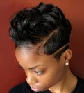 Short relxed hair (pinterest)