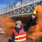 Protests were staged in Paris, Marseille, Toulouse, Nantes and other cities. Here a protester wields a smoke bomb in Marseille