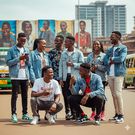 An AI-generated image of Gen Zs hanging out