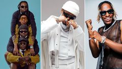 A collage of Matata, Marioo and Iyanii