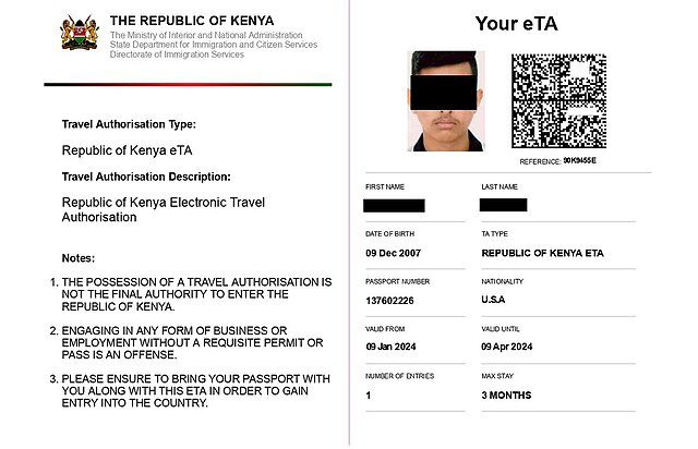Kenya’s Electronic Travel Authorisation (ETA)