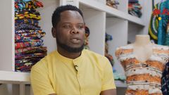 Ben Llalo at his store in Ngong Road
