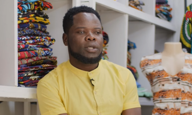 Ben Llalo at his store in Ngong Road