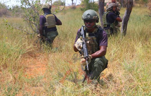 Members of the Rapid Response Unit during a training session