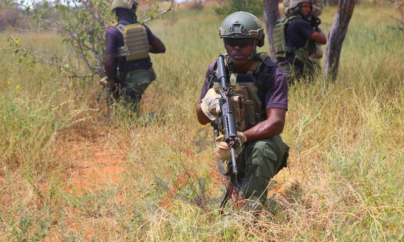 Members of the Rapid Response Unit during a training session
