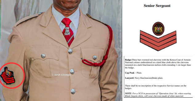 Senior Sergeants uniform