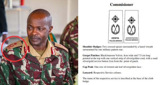 Commissioner of police uniform