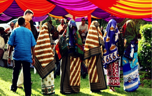A photo of a traditional wedding ceremony