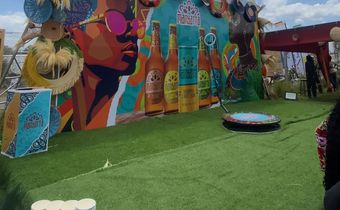 A Manyatta backdrop