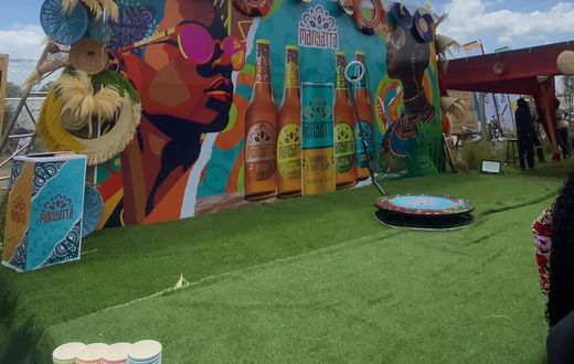 A Manyatta backdrop