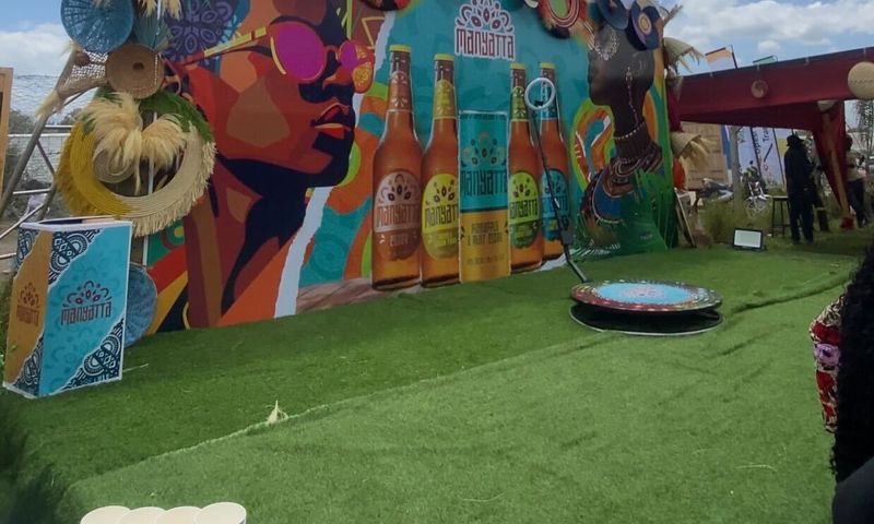 A Manyatta backdrop