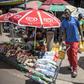 Stocking up: South Africans have rushed to buy long-life food and milk, snacks and toilet paper ahead of a three-week lockdown
