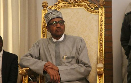 Nigerian president Muhammadu Buhari (pictured February 2020) reportedly the head of the African Development Bank that the country "will stand solidly behind" him in his bid to remain at the helm of the bank
